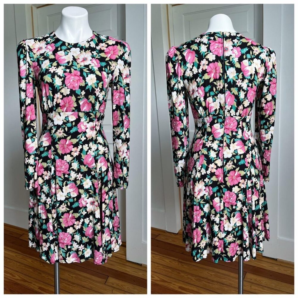 80s Floral Dress